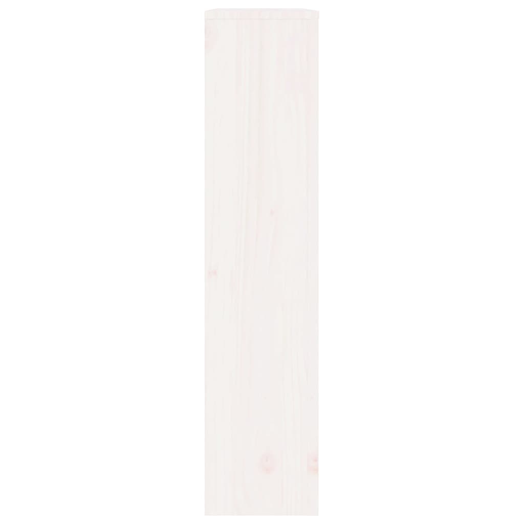 Radiatordeksel hvit 79,5x19x84 cm heltre furu vidaXL