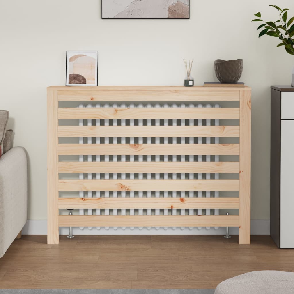 Radiatordeksel 108,5x19x84 cm heltre furu vidaXL