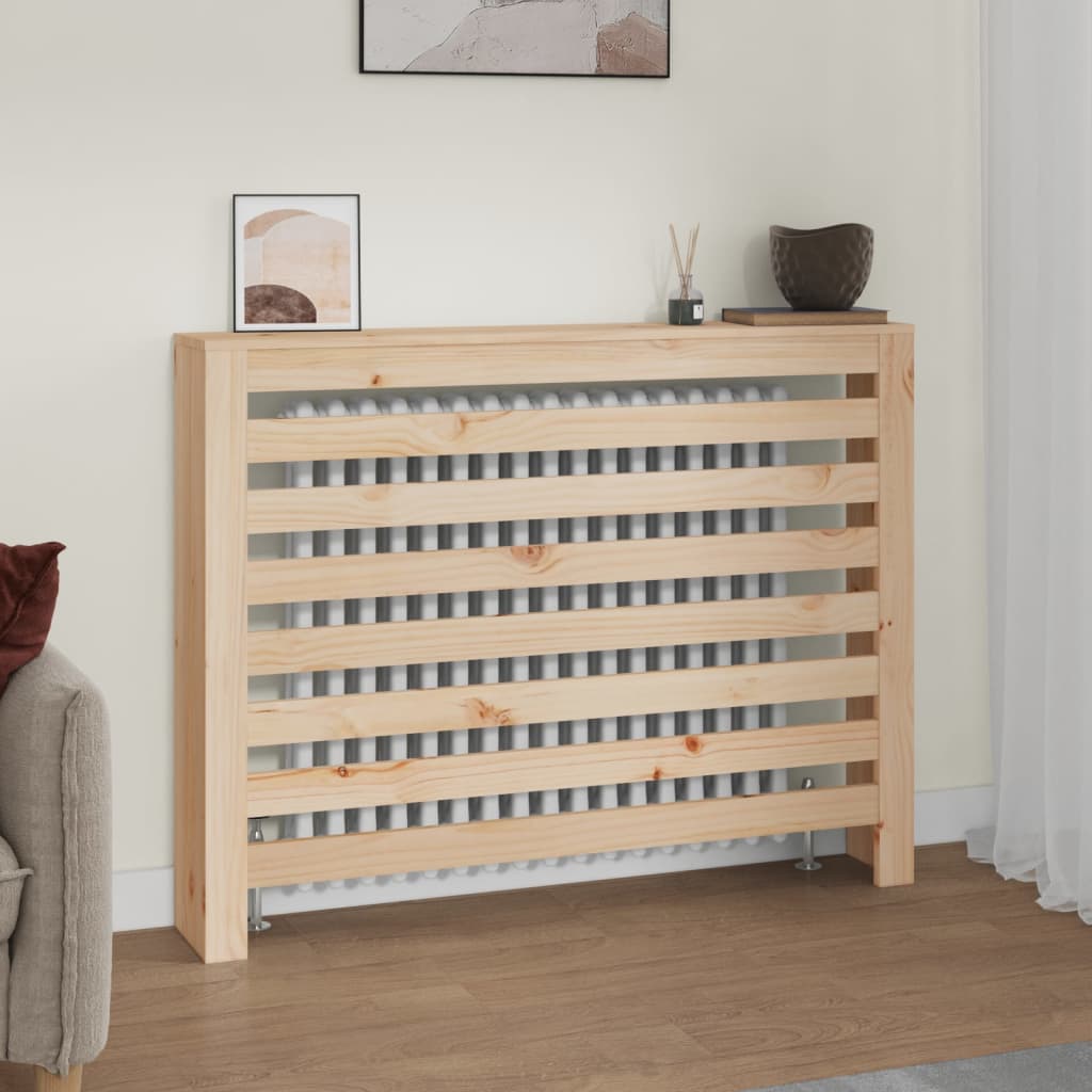 Radiatordeksel 108,5x19x84 cm heltre furu vidaXL