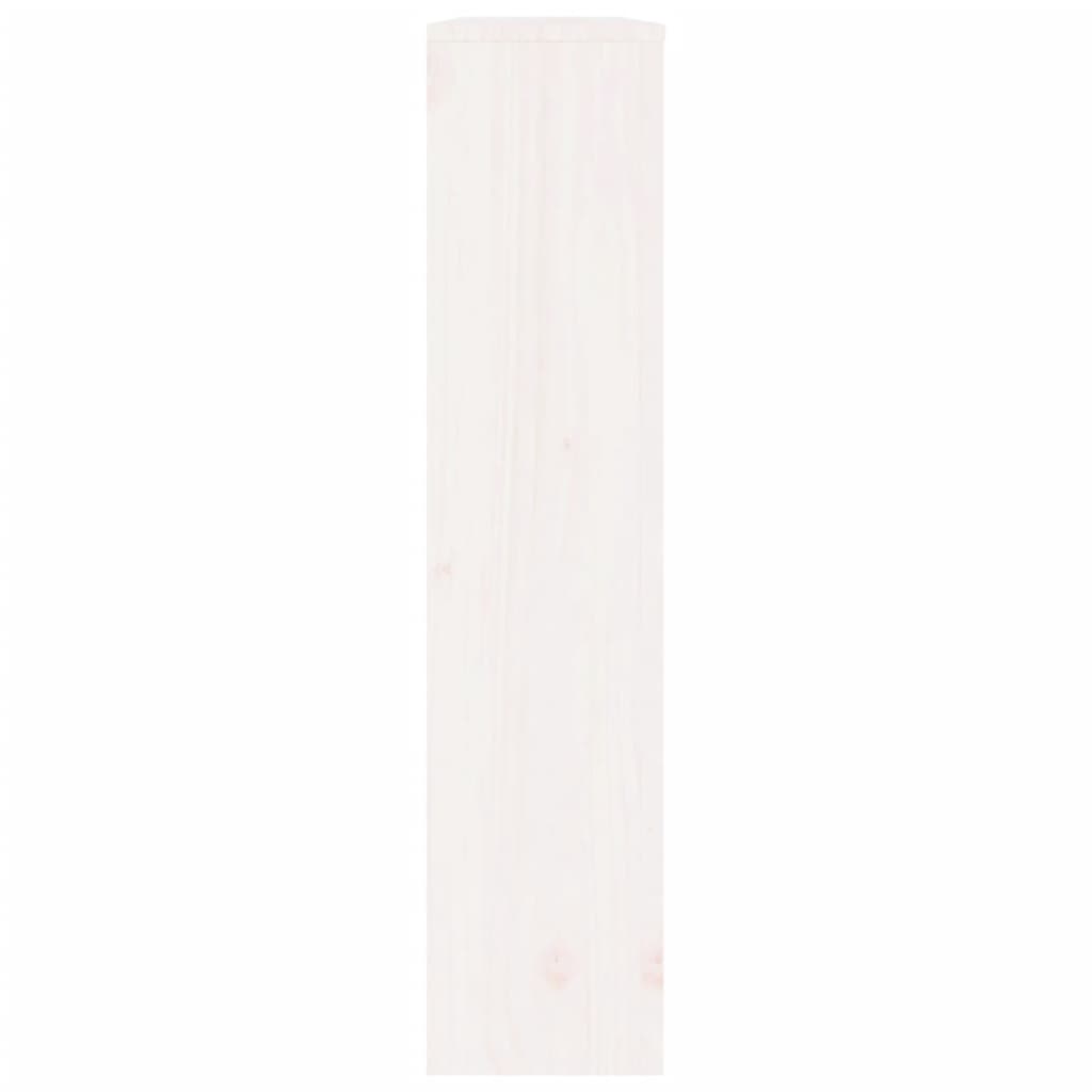 Radiatordeksel hvit 108,5x19x84 cm heltre furu vidaXL