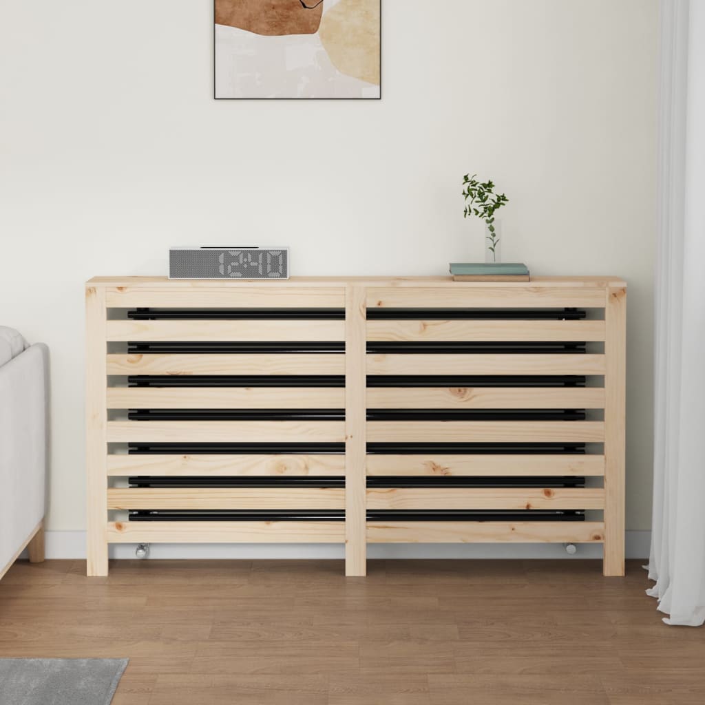 Radiatordeksel 153x19x84 cm heltre furu vidaXL