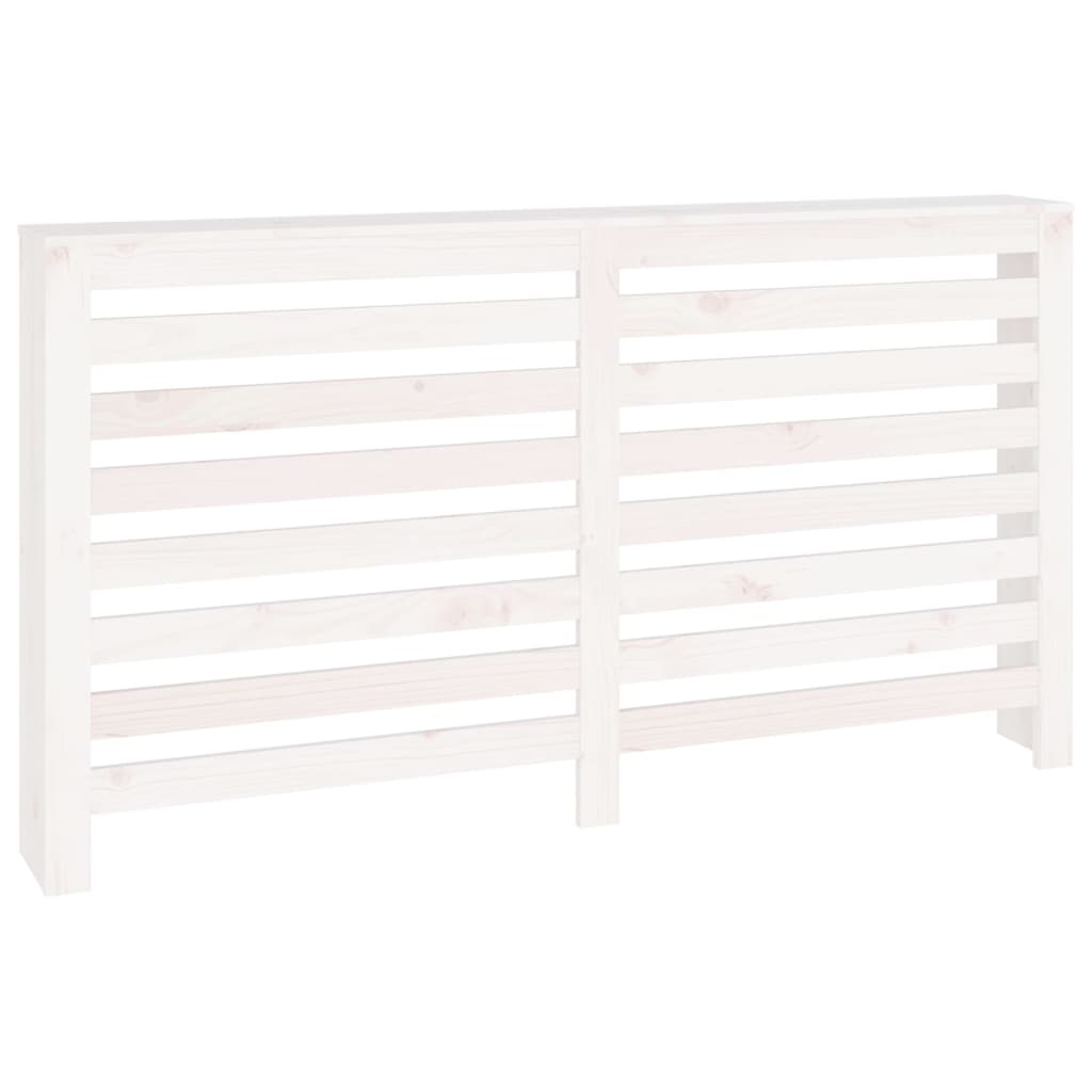 Radiatordeksel hvit 153x19x84 cm heltre furu vidaXL