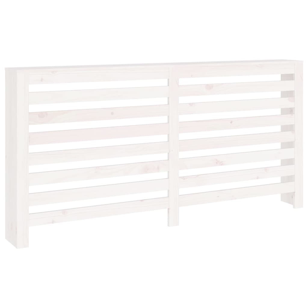 Radiatordeksel hvit 169x19x84 cm heltre furu vidaXL