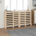 Radiatordeksel 210x21x85 cm heltre furu vidaXL