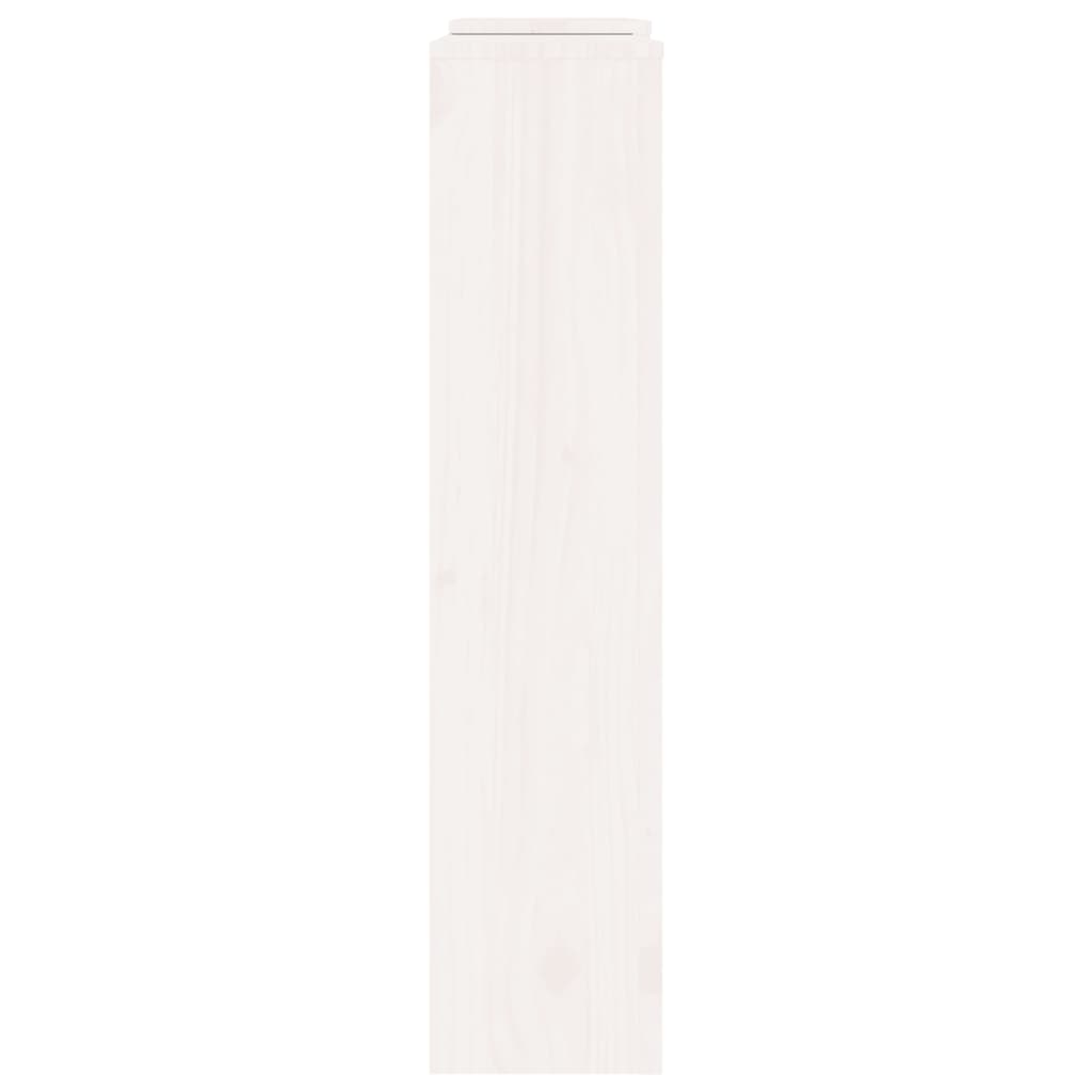 Radiatordeksel hvit 210x21x85 cm heltre furu vidaXL
