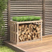 Utendørs vedstativ 108x52x74 cm heltre furu