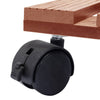Pottetraller 4 stk brun 30x30x7,5 cm WPC