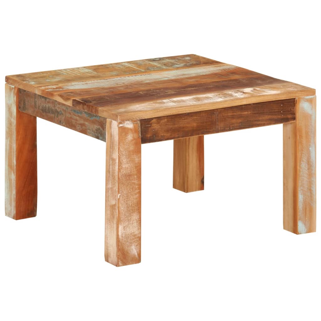 Salongbord 55x55x35 cm gjenvunnet heltre