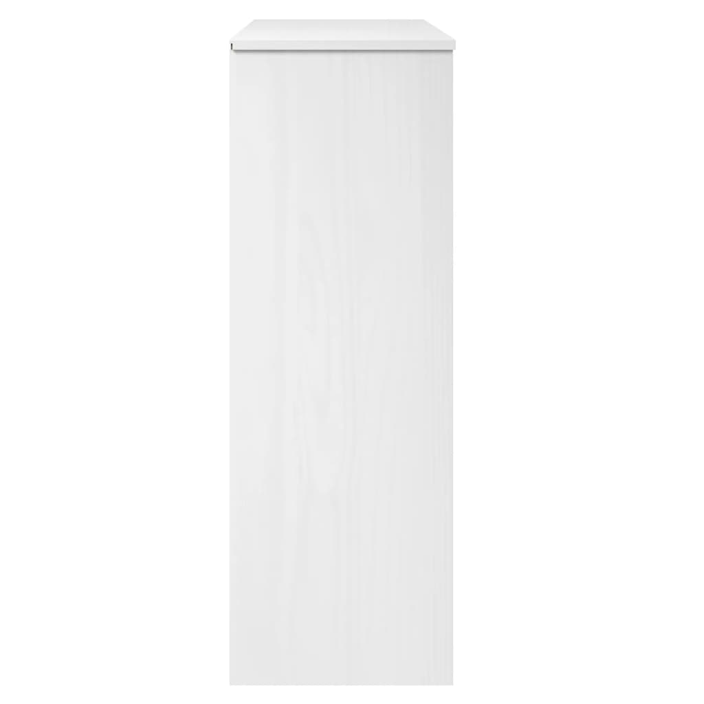 Skjenketopp MOLDE hvit 90x35x100 cm heltre furu