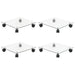 Plantetraller 4 stk 35x35 cm herdet glass kvadratisk