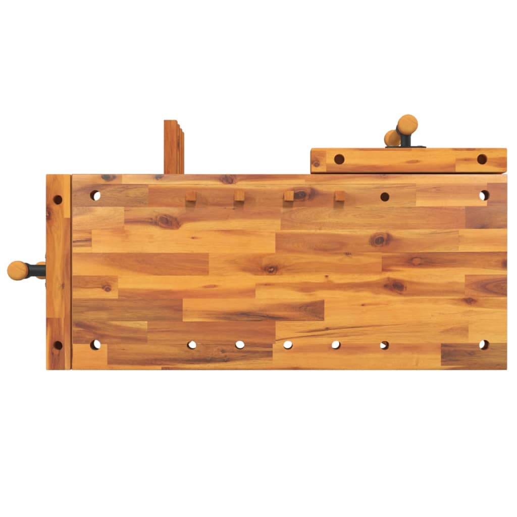 Arbeidsbenk med skrustikker 92x48x83 cm heltre akasie