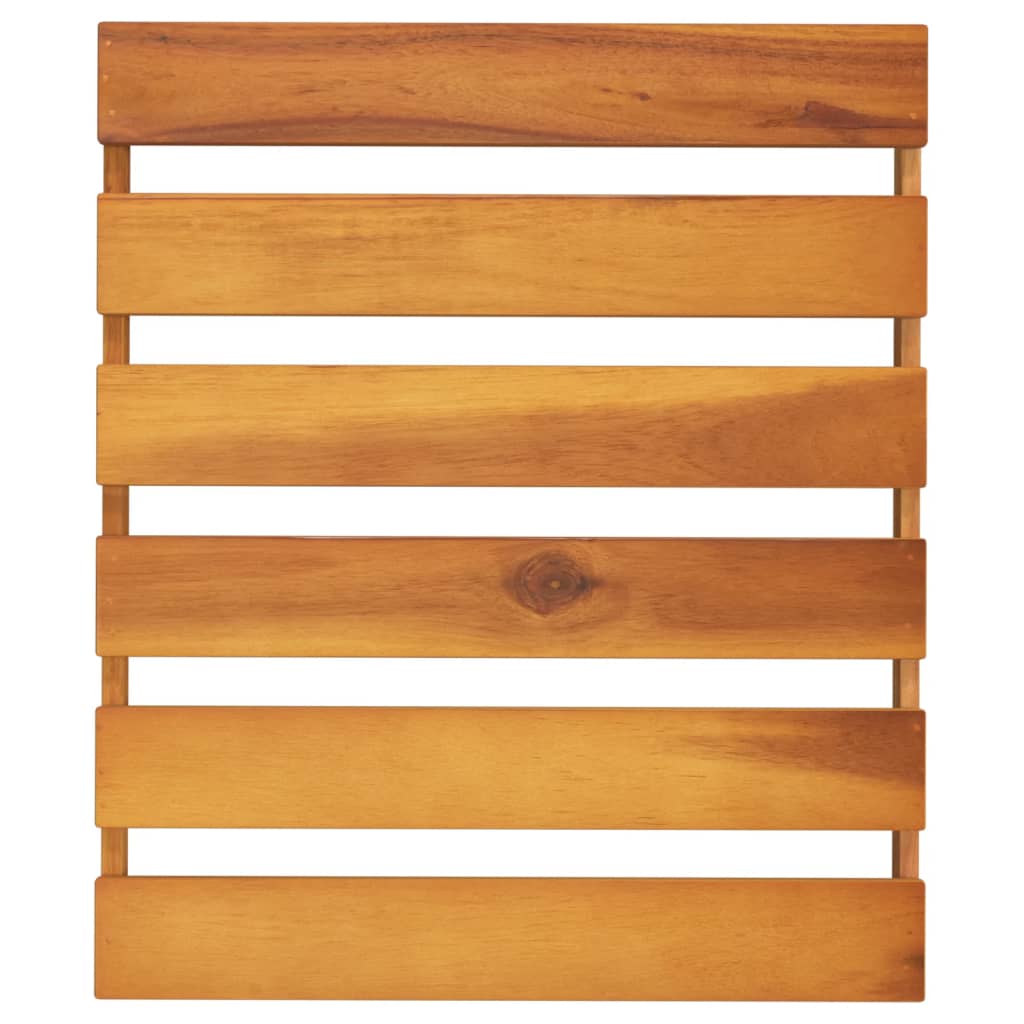 Sammenleggbar hylle 3 lag brun 43x31x63 cm heltre akasie