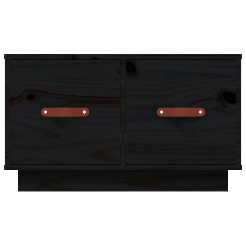 Salongbord svart 60x53x35 cm heltre furu