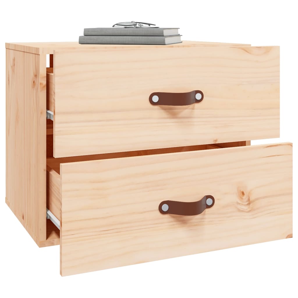 Veggmonterte nattbord 2 stk 50x36x40 cm