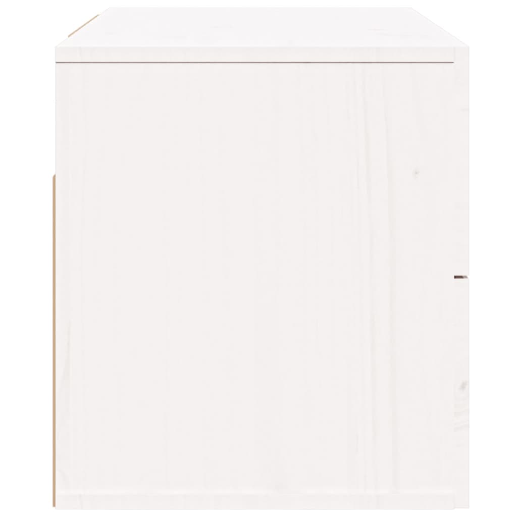 Veggmontert nattbord hvit 50x36x40 cm