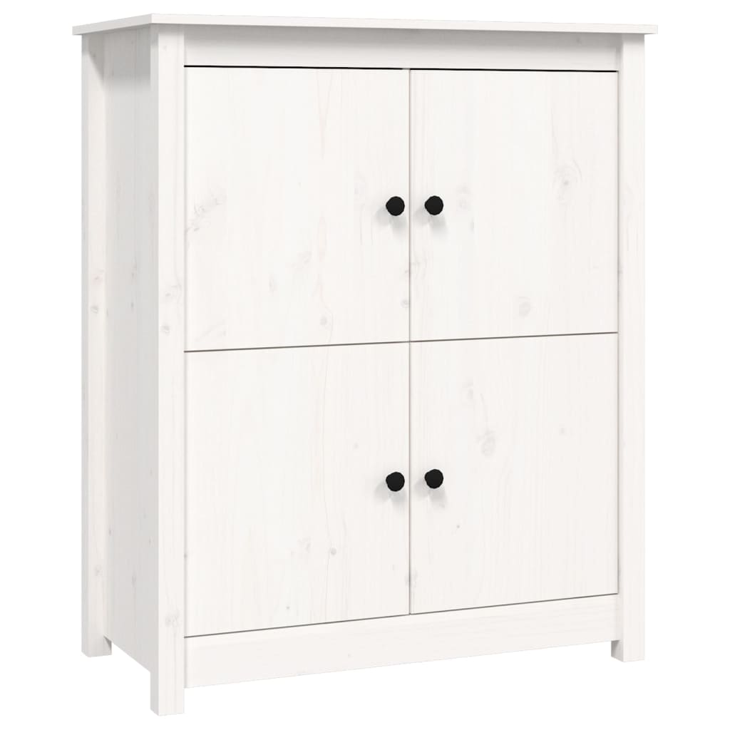 Skjenk hvit 83x41,5x100 cm heltre furu vidaXL