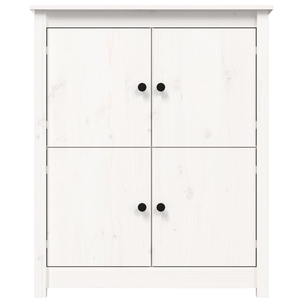 Skjenk hvit 83x41,5x100 cm heltre furu vidaXL