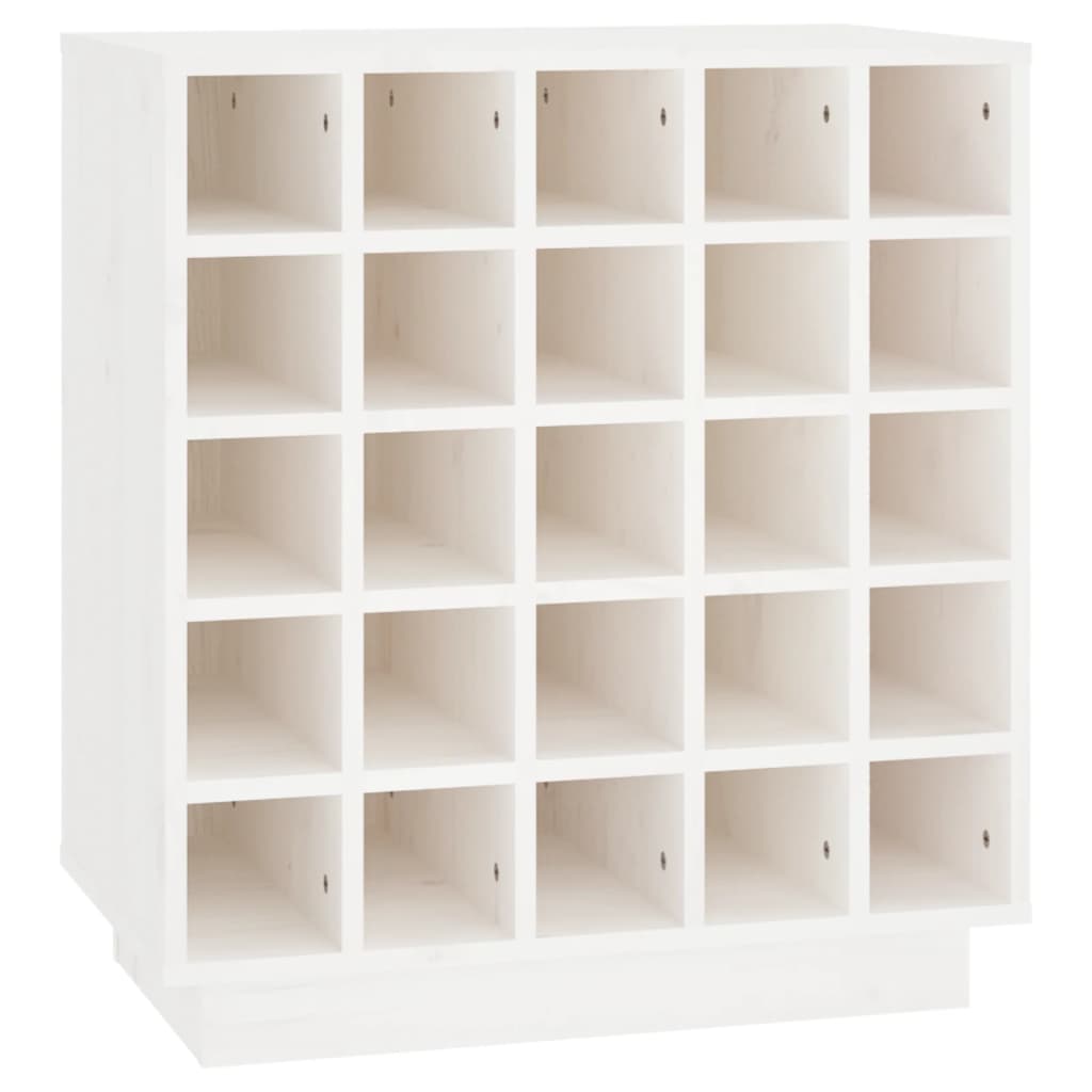 Vinhylle hvit 55,5x34x61 cm heltre furu