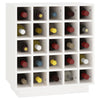 Vinhylle hvit 55,5x34x61 cm heltre furu
