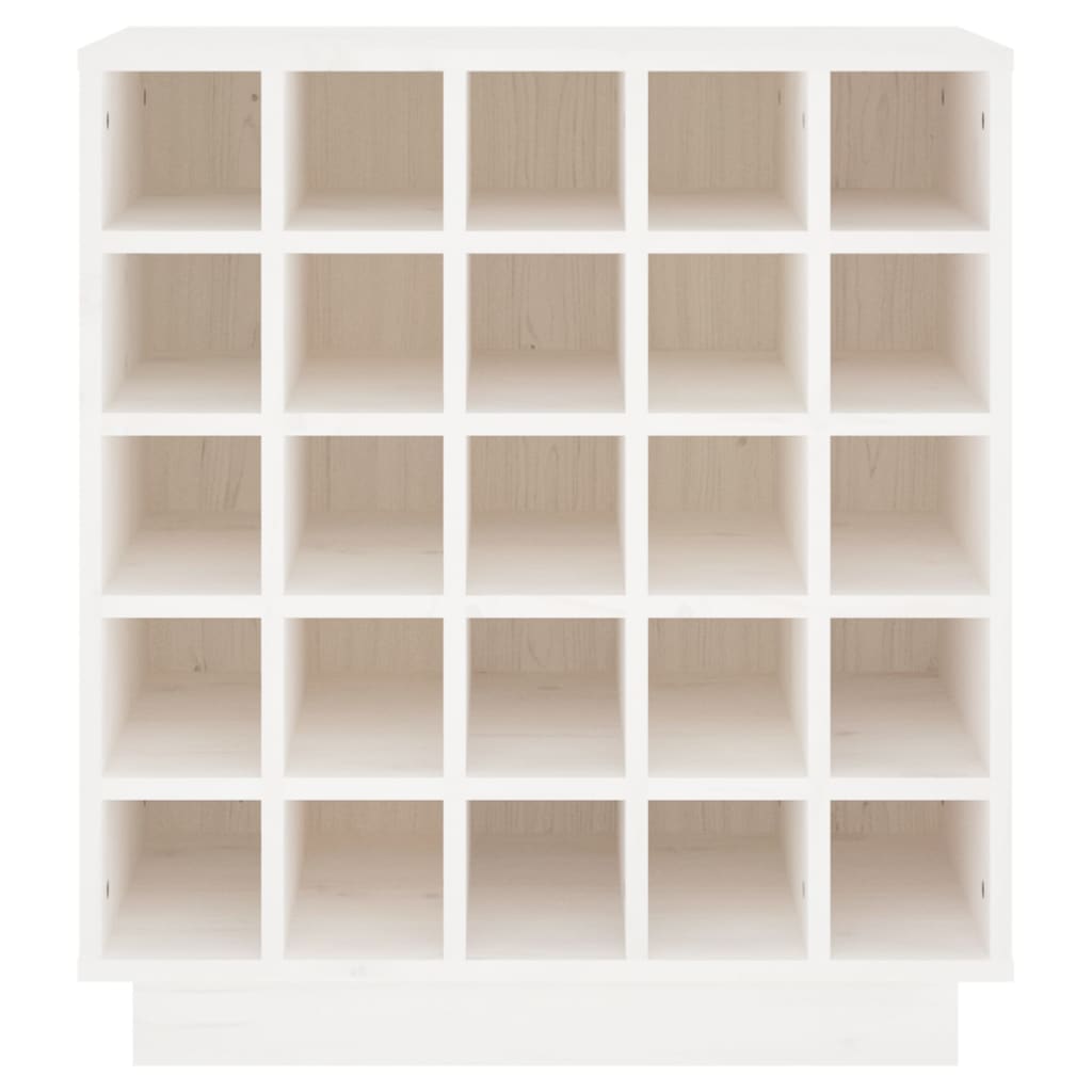 Vinhylle hvit 55,5x34x61 cm heltre furu