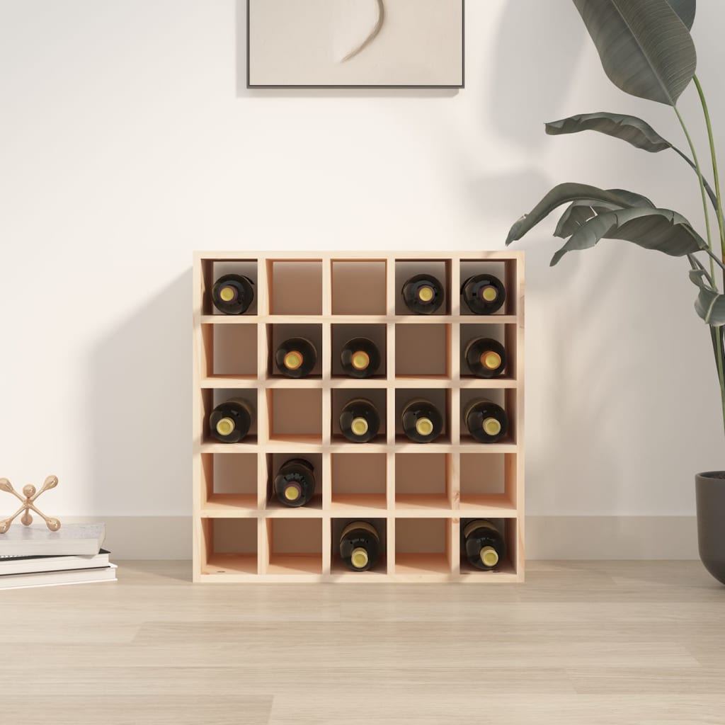 Vinskap 56x25x56 cm heltre furu