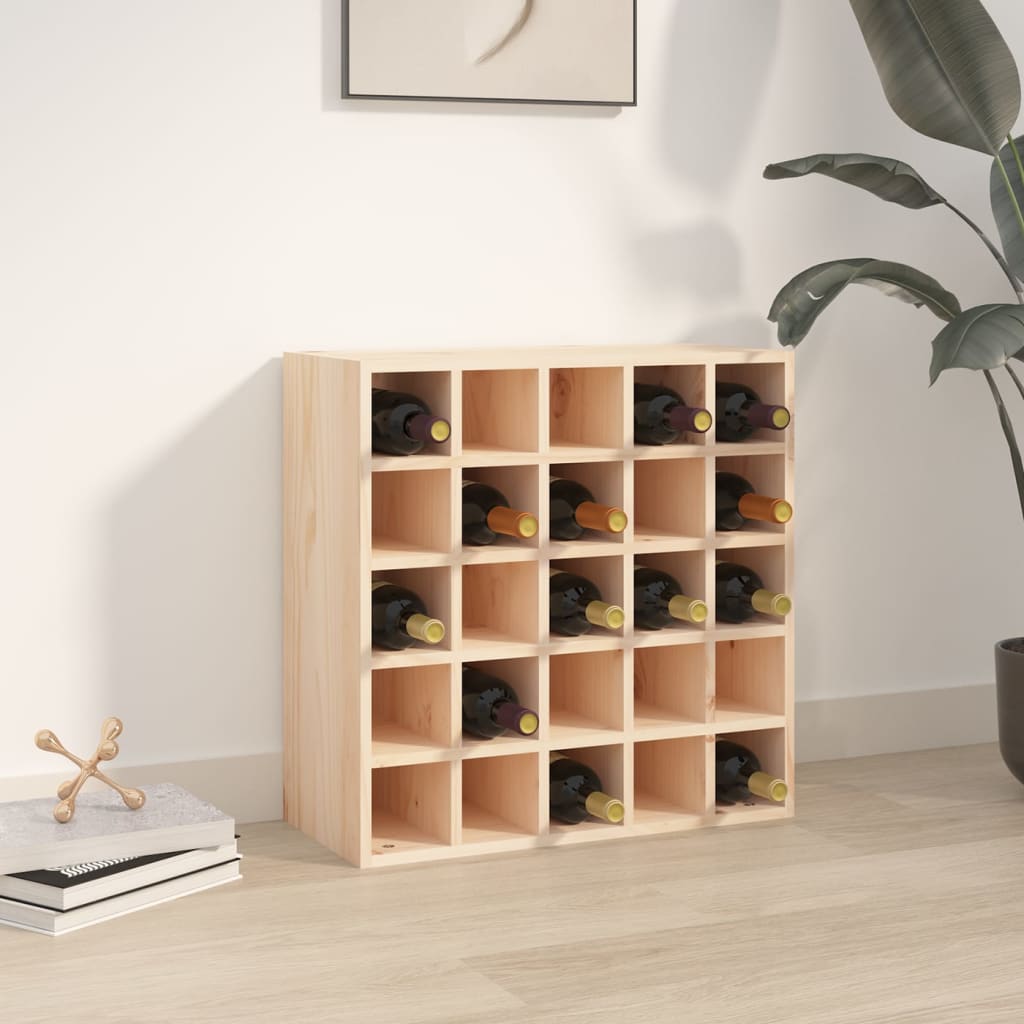 Vinskap 56x25x56 cm heltre furu