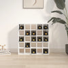 Vinskap hvit 56x25x56 cm heltre furu