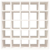 Vinskap hvit 56x25x56 cm heltre furu