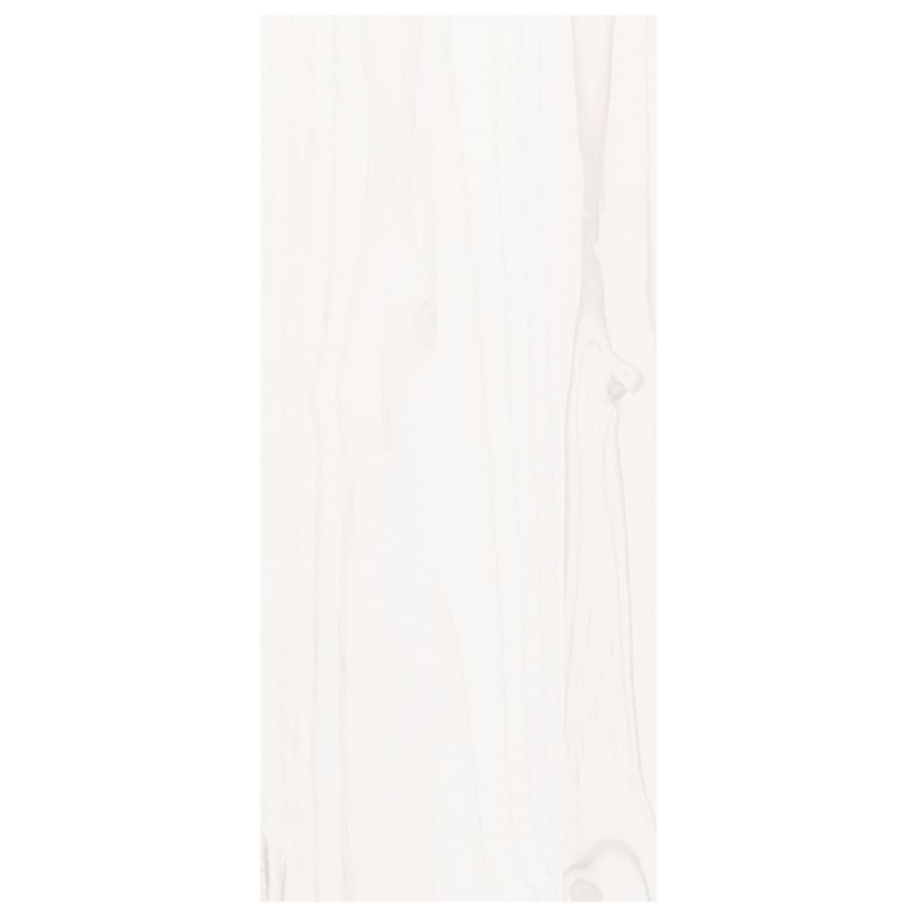 Vinskap hvit 56x25x56 cm heltre furu