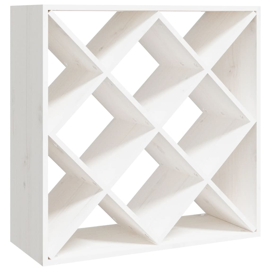 Vinhylle hvit 62x25x62 cm heltre furu