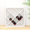 Vinhylle hvit 62x25x62 cm heltre furu