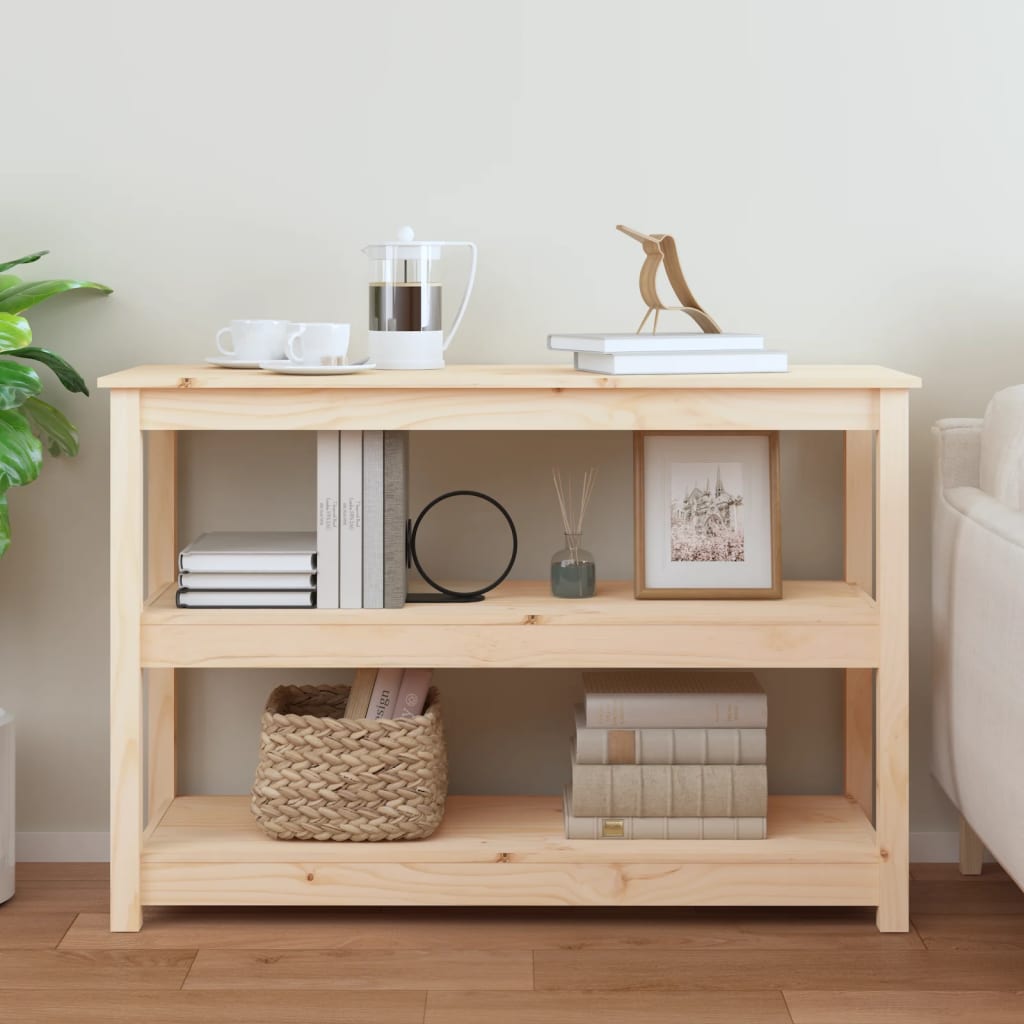 Konsollbord 110x40x74 cm heltre furu