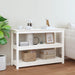 Konsollbord hvit 110x40x74 cm heltre furu