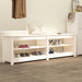 Skobenk hvit 160x36,5x50 cm heltre furu