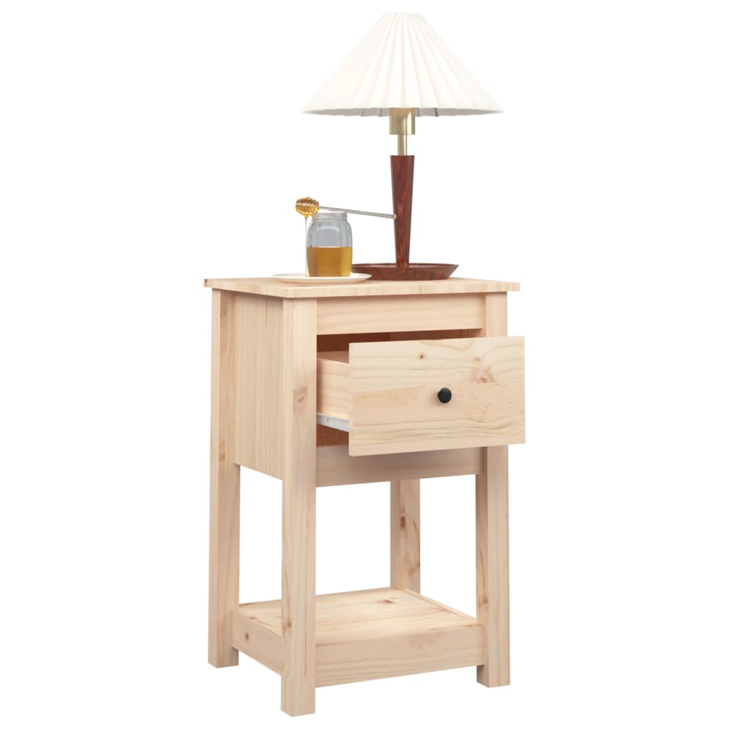 Nattbord 2 stk 40x35x61,5 cm heltre furu vidaXL