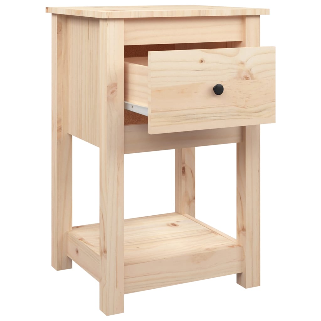 Nattbord 2 stk 40x35x61,5 cm heltre furu vidaXL