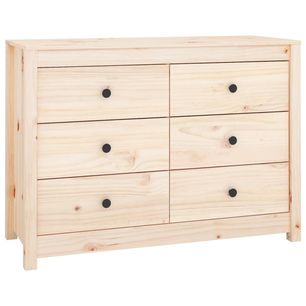 Sideskap 100x40x72 cm heltre furu vidaXL