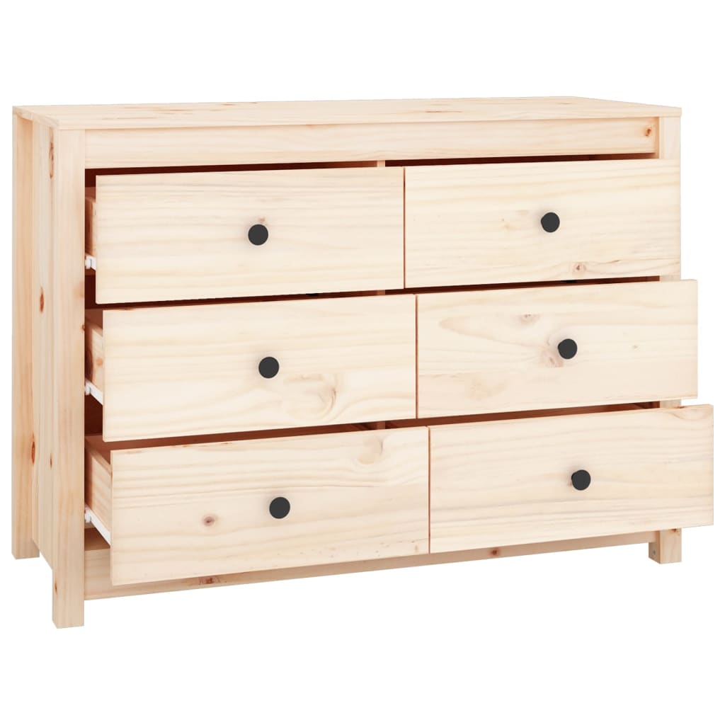 Sideskap 100x40x72 cm heltre furu vidaXL