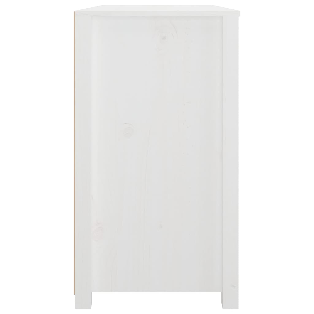 Sideskap hvit 100x40x72 cm heltre furu vidaXL
