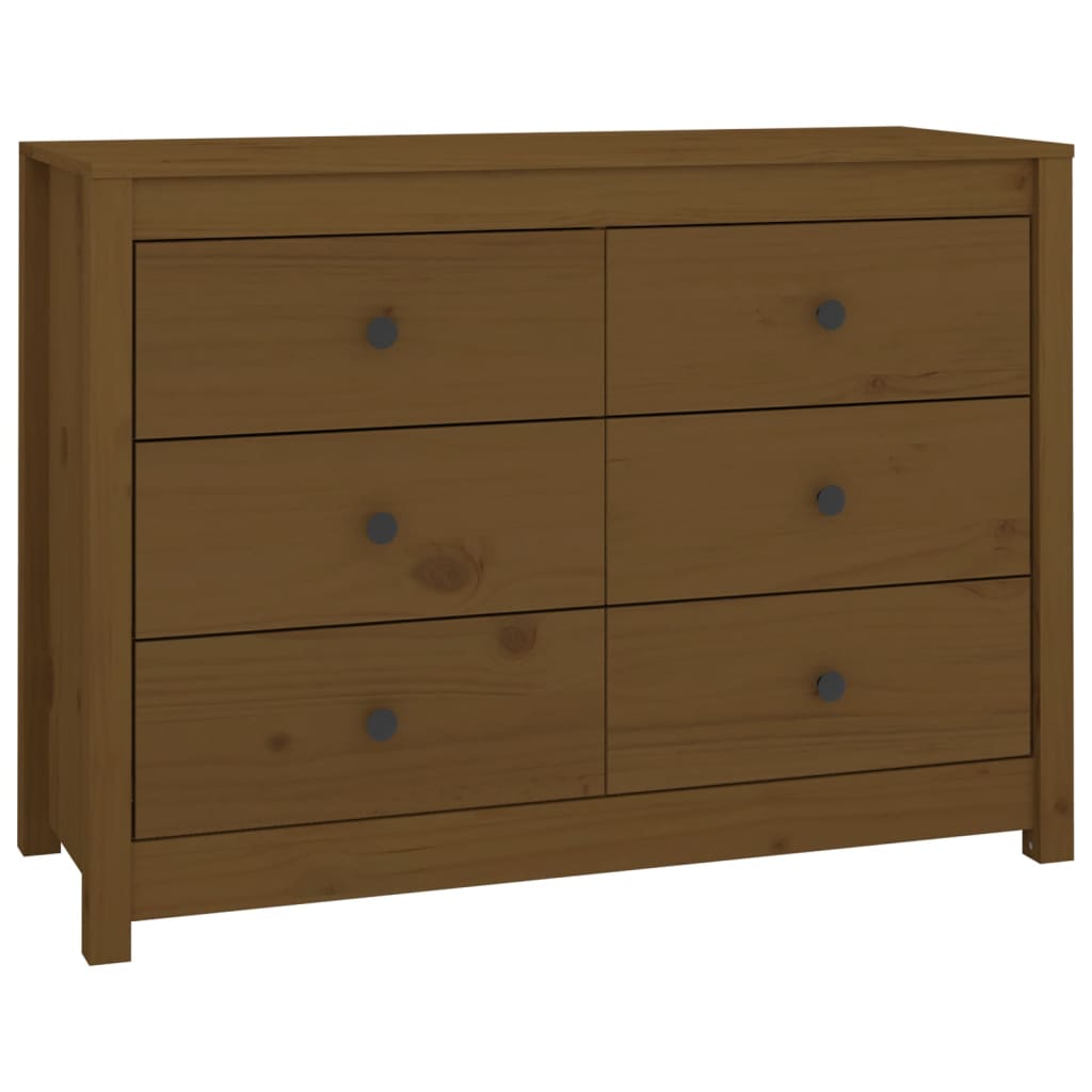 Sideskap honningbrun 100x40x72 cm heltre furu