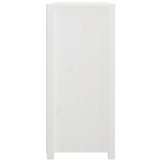 Sideskap hvit 100x40x90 cm heltre furu