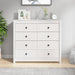 Sideskap hvit 100x40x90 cm heltre furu