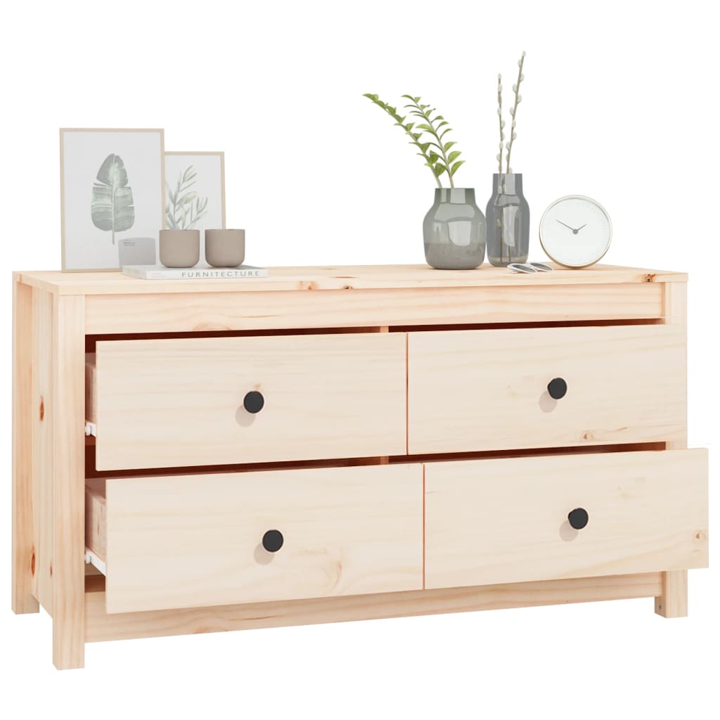 Sideskap 100x40x54 cm heltre furu