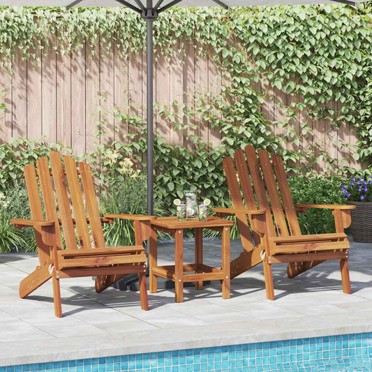 Adirondack-hagestoler 2 stk heltre akasie vidaXL