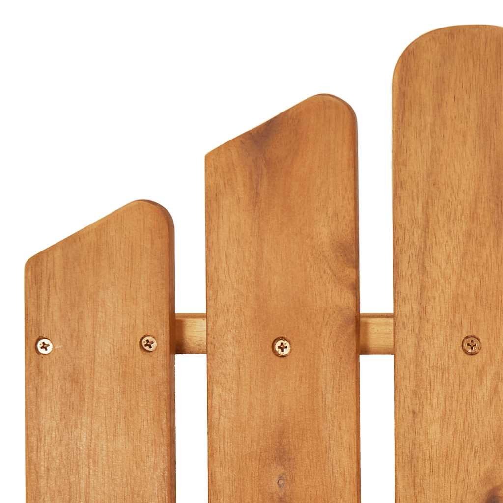 Adirondack-hagestoler med fotstøtter 2 stk heltre akasie vidaXL