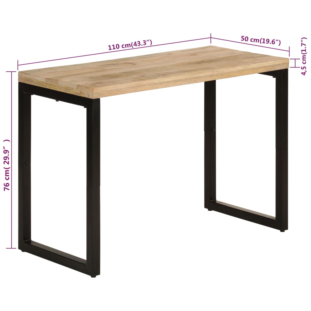 Spisebord 110x50x76 cm heltre mango