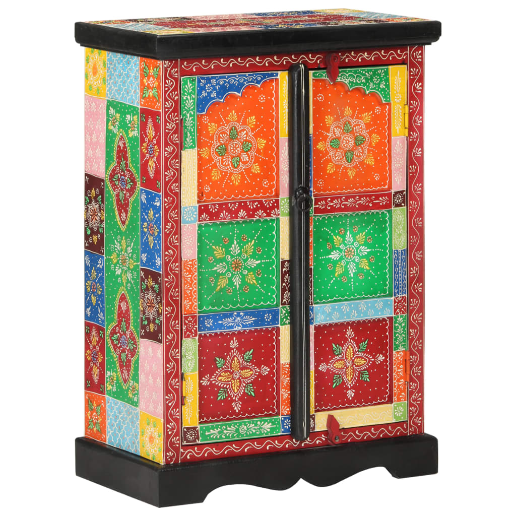 Håndmalt skjenk med dører 53x30x75 cm heltre mango