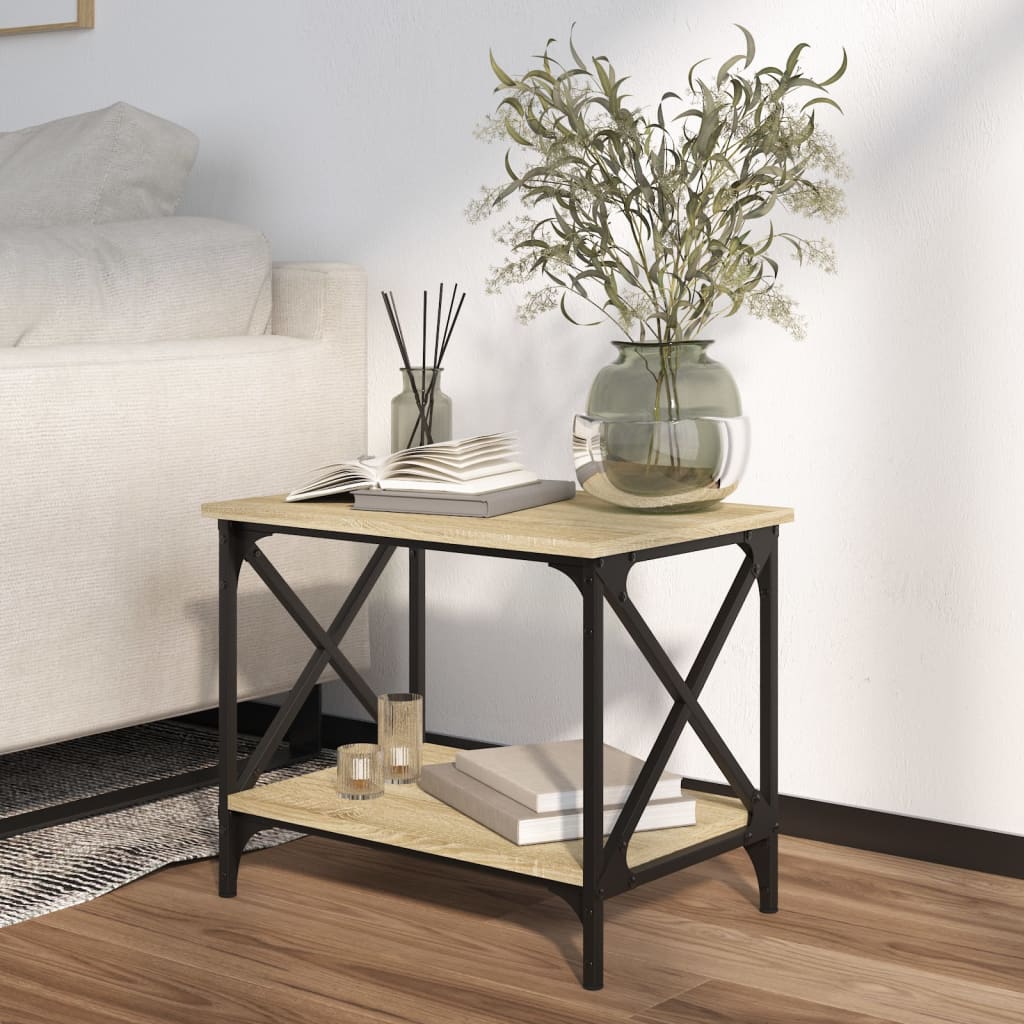 Sidebord sonoma eik 55x38x45 cm konstruert tre