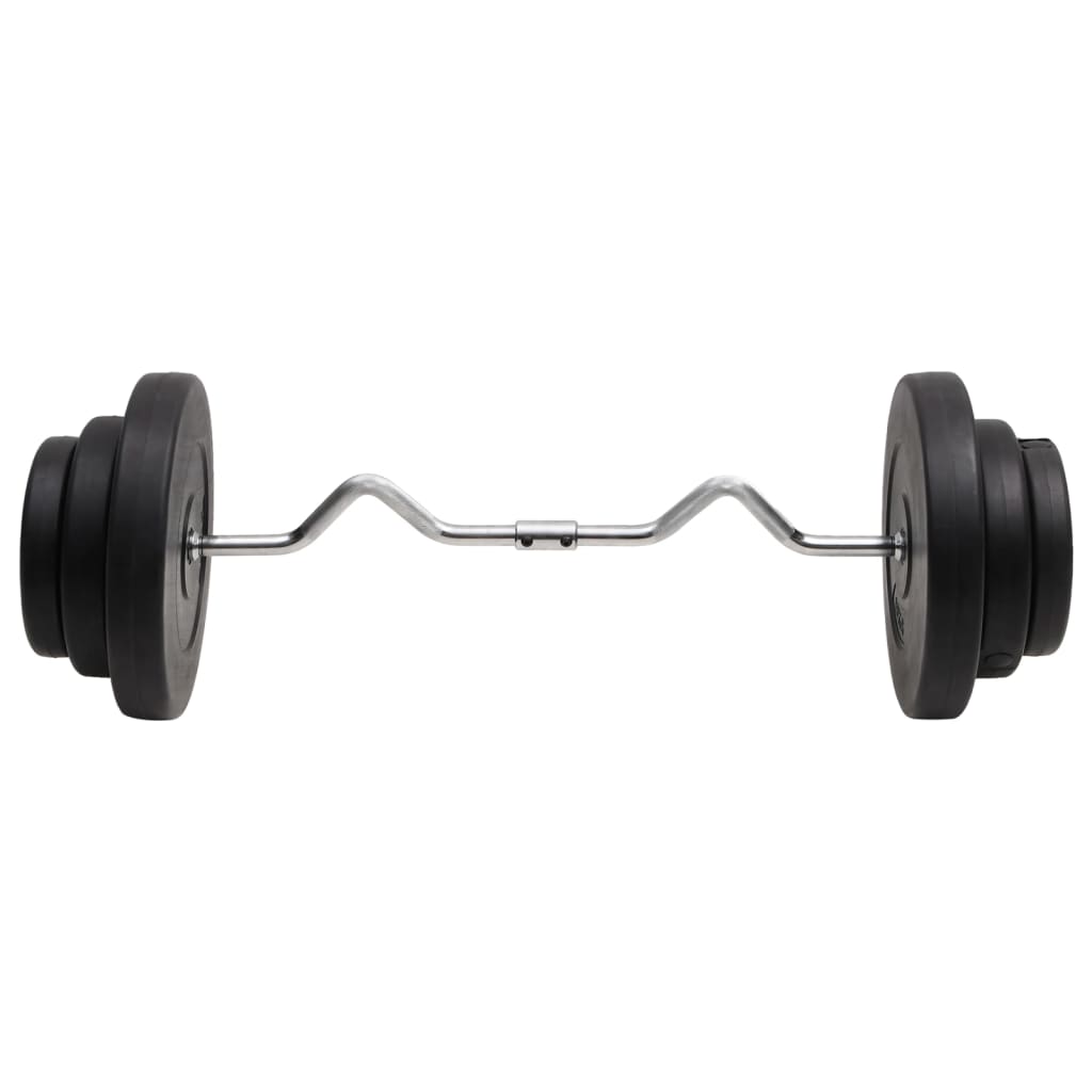 Curl-vektstang med skiver 60 kg