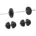 Vektstang og manual med skiver 60 kg